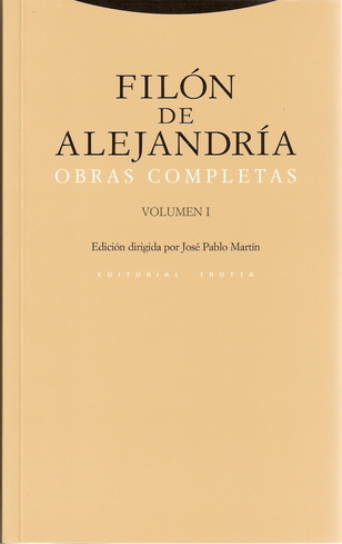  Aparece el primer volumen de las obras completas de Filón de Alejandría en español (111-01)