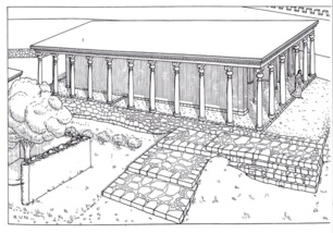 esmirna, santuario de Atenea con columnata exterior