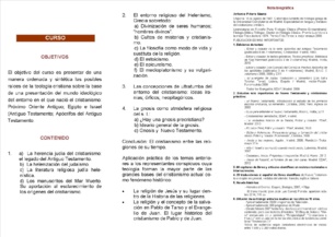 Curso sobre "Orígenes del cristianismo" de la Universidad Internacional Menéndez Pelayo en el Campo de Gibraltar Curso sobre "Orígenes del cristianismo" de la Universidad Internacional Menéndez Pelayo en el Campo de Gibraltar