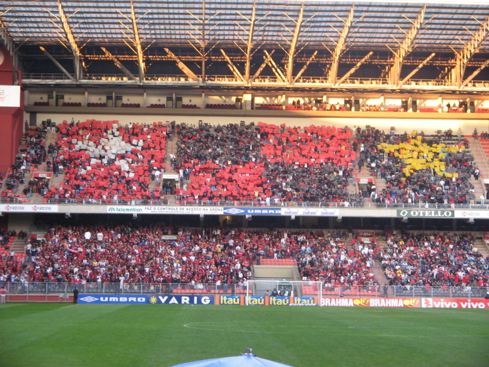 Un estadio lleno, en Brasil. Imagen: duduhp. Fuente: StockXchng.