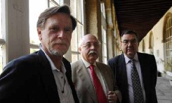 Los Profesores Manfred Bietak, Francisco Martín Valentín y Federico Lara Peinado