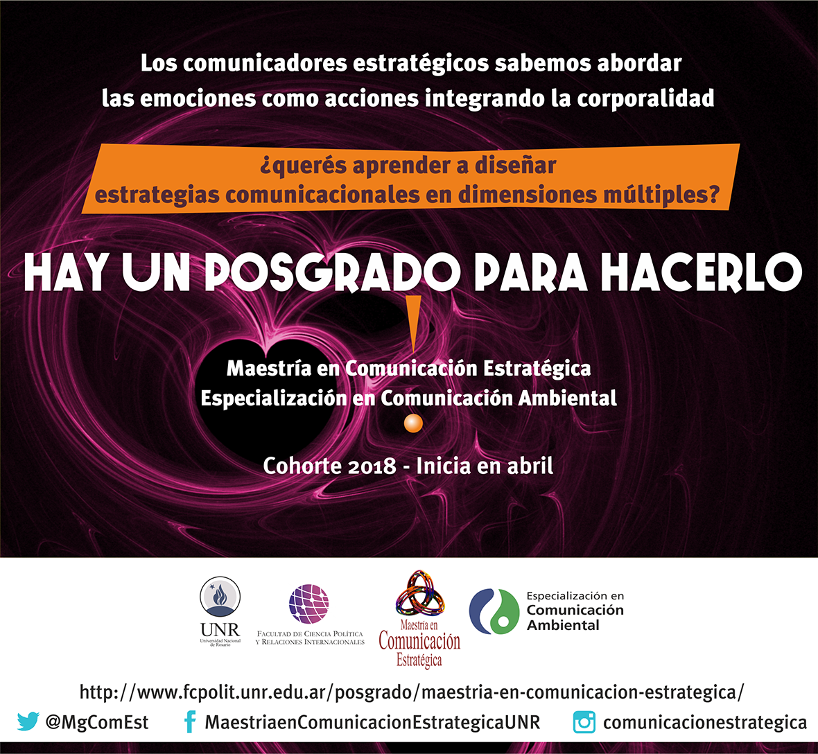 Maestría en Comunicación Estratégica - Especialización en Comunicación Ambiental Maestría en Comunicación Estratégica - Especialización en Comunicación Ambiental