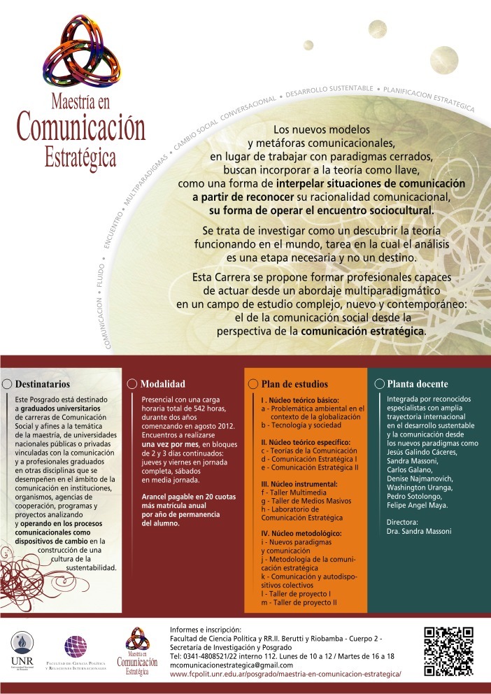 Abierta la inscripción a la 2da cohorte de nuestra Maestría en Comunicación Estratégica. Abierta la inscripción a la 2da cohorte de nuestra Maestría en Comunicación Estratégica.