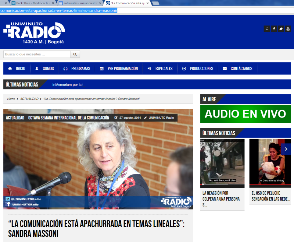 La comunicación está apachurrada en temas lineales. La comunicación está apachurrada en temas lineales.