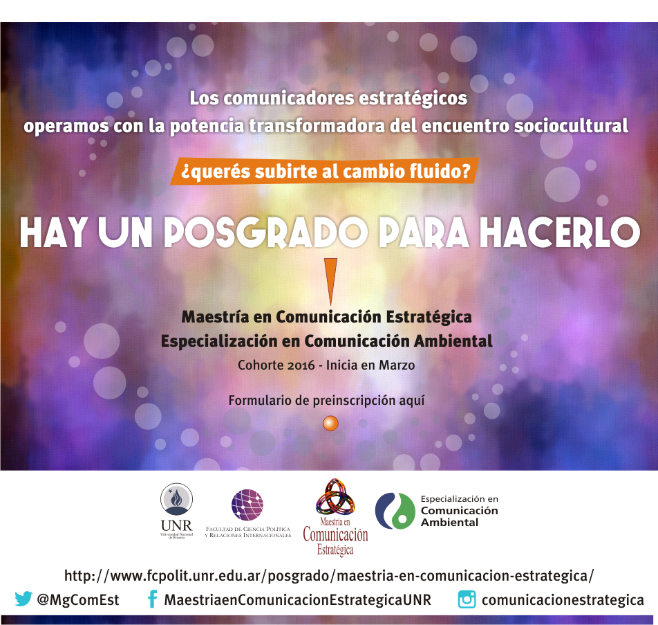 Abierta la inscripción a la cohorte 2016 Abierta la inscripción a la cohorte 2016