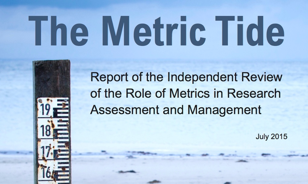 Portada del informe 'The Metric Tide' Portada del informe 'The Metric Tide'