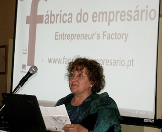 Isabel Rufino en uno de los encuentros de Fabrica do Empresàrio