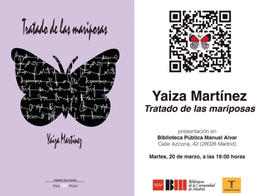 Presentación del poemario "Tratado de las mariposas", de Yaiza Martínez, en Madrid