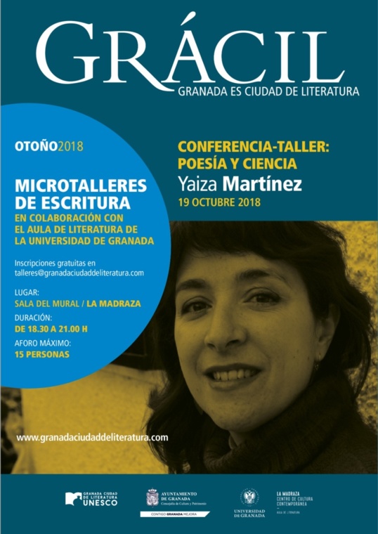 Yaiza Martínez, microtaller de poesía y ciencia en Granada