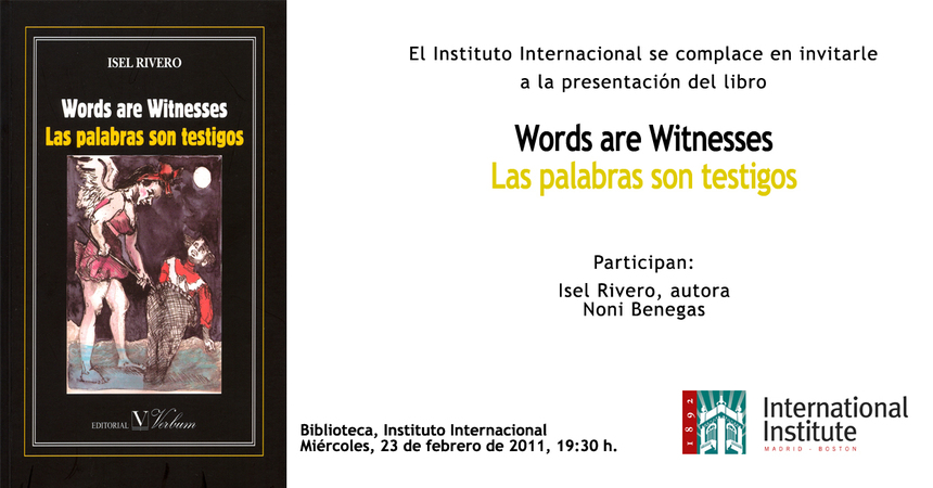 La poeta cubana Isel Rivero presenta "Las palabras son testigos" en Madrid La poeta cubana Isel Rivero presenta "Las palabras son testigos" en Madrid