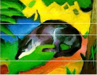 Zorro, de Franz Marc, 1880-1916 Gentileza del Museo Von der Heydt de Wuppertal (Alemania) Zorro, de Franz Marc, 1880-1916 Gentileza del Museo Von der Heydt de Wuppertal (Alemania)