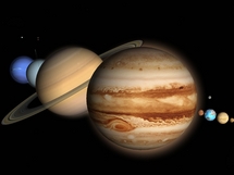 Simulación del lugar de la Tierra en el universo.MPL3D Solar System.