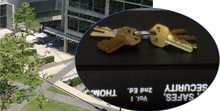 Imagen de unas llaves tomada a más de 200 metros en una de las pruebas de esta investigación. Foto: USCL