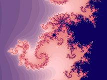 Fracción de un fractal Mandelbrot. Fuente: Wikipedia Commons.