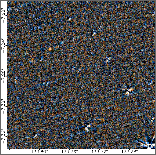 Este es el tipo de imagen a analizar. Un ejemplo: el punto naranja que se mueve. Foto: NASA