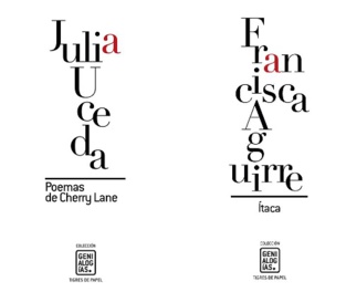 Portadas de los números 3 y 4 de la Colección Genialogías. Se presentarán el próximo 19 de abril en la Fundación Centro de Poesía José Hierro de Getafe. Portadas de los números 3 y 4 de la Colección Genialogías. Se presentarán el próximo 19 de abril en la Fundación Centro de Poesía José Hierro de Getafe.