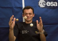 Pedro Duque en el espacio. ESA