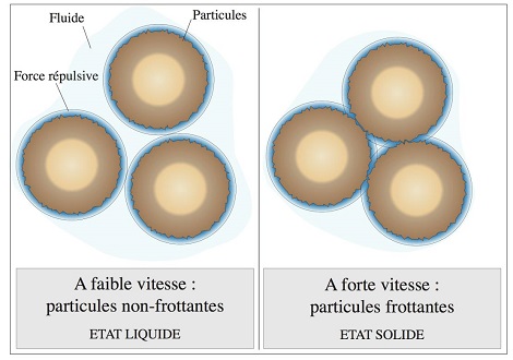 Gráfica sobre el comportamiento de los partículas. Imagen: © Bloen Metzger. CNRS