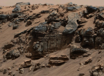 Sedimentos de un lago marciano. Foto: NASA