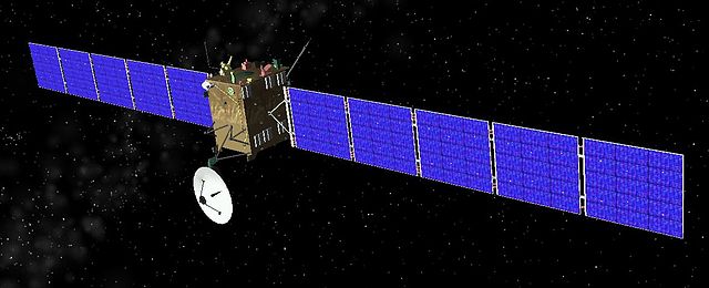 Representación de la sonda espacial Rosetta. IanShazell
