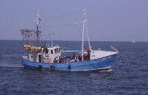 Pescadores polacos en el Báltico