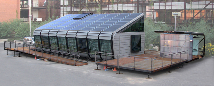 Modelo de casa solar en Solar Decathlon. Fuente: UA.