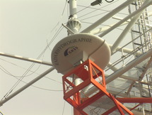 El radar que permitiría prevenir posibles incidentes en las plataformas ubicadas en el mar. Imagen: F. Ziemer/GKSS Research Centre Geesthacht.