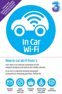 'In car WiFi'. Fuente: 3UK