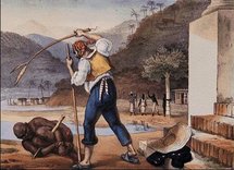 La esclavitud, de Jean-Baptiste Debret. Fuente: Wikimedia Commons.