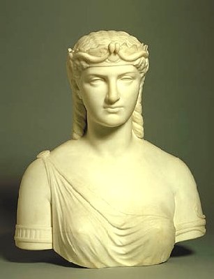 Cleopatra. Busto de Margaret Floey.