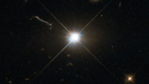 Imagen de un agujero negro supermasivo. Credit: ESA/HUBBLE/NASA