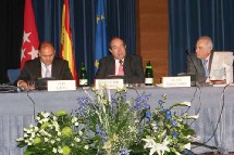 Luis Lada, Salvador Ordoñez y Alain Terrenoire en un momento del congreso