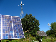 La integración de fuentes energéticas eólicas y solares podría transformarse en una importante alternativa sostenible para la alimentación de centrales de comunicaciones móviles en red. Imagen: cookingideas.es
