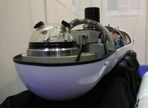 Este robot submarino en forma de torpedo será capaz de sumergirse hasta los 6.000 metros de profundidad. Imagen: Fraunhofer AST.