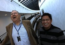 Thomas Lindblad y José Chilo, creadores de la nariz electrónica. Fuente: KTH.