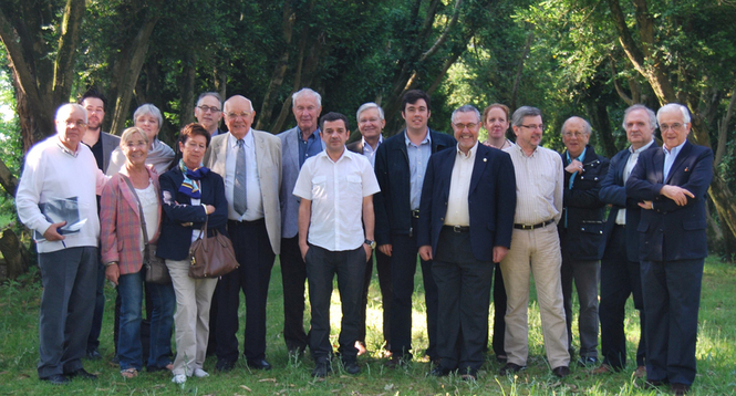 Los expertos españoles y franceses reunidos en San Simón, Isla del Pensamiento. Foto: Fundación Isla del Pensamiento.
