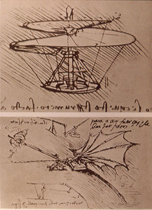 Invenciones de Leonardo da Vinci. Fuente: Wikimedia Commons. Invenciones de Leonardo da Vinci. Fuente: Wikimedia Commons.