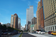 Las Torres gemelas del World Trade Center, en julio de 2001. Fuente: Wikimedia Commons.