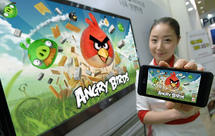 'Angry birds' ha sido el videojuego para móvil más popular este año. Fuente: LGEPR .