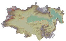 Mapa de la cuenca Great Divide, con puntos rojos señalizando los lugares con probabilidad de albergar yacimientos. Fuente: Robert Anemone