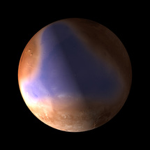 Antiguo océano en el norte de Marte. Imagen: ESA, C. Carreau.