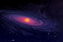 Visión artística de un disco protoplanetario en su fase de formación. NASA.