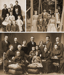 Familias finlandesas del album de Virpi Lummaa. Fuente: Human Life History Project.