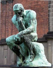 La figura de "El pensador", de Rodin, fue utilizada en el desarrollo de los experimentos. Fuente: Wikimedia Commons.