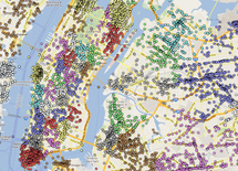 Mapa con los diferentes livehoods de Manhattan. Fuente: Livehoods.