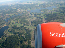 Vista aérea cerca del aeropuerto de Arlanda. Imagen: Joopey. Fuente: Flickr.