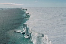 La barrera de hielo Filchner-Ronne de la Antártida. Imagen: Ralph Timmermann, Alfred Wegener Institute.