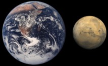Comparación entre la Tierra y Marte. Wikipedia.