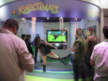 Cabina para jugar al Kinectimals, videojuego de la Xbox 360 que usa la tecnología Kinect. Autor: popculturegeek (Flickr)