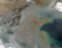 Contaminación atmosférica severa en China. Fuente: Wikimedia Commons.